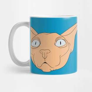 Cool Pink Sphynx Cat Mug